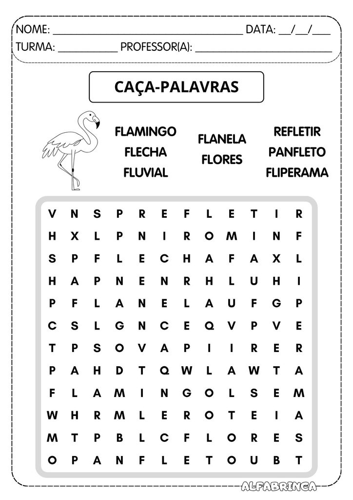 Atividades com FL – FLA, FLE, FLI, FLO e FLU