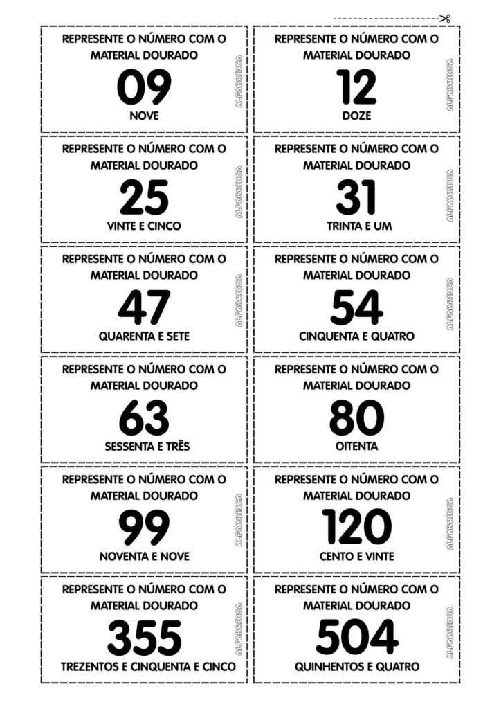 Baixe grátis atividade lúdica sobre valor posicional com material dourado. Trabalhe centena, dezena e unidade com a Mochila Interativa para imprimir e usar em sala de aula.