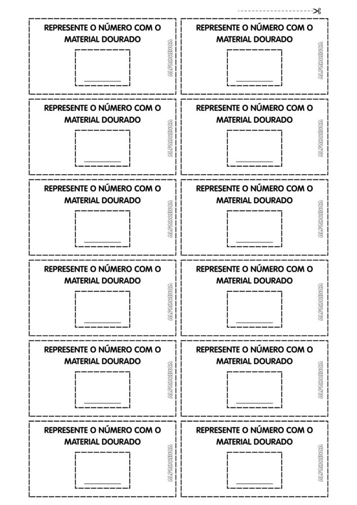 Baixe grátis atividade lúdica sobre valor posicional com material dourado. Trabalhe centena, dezena e unidade com a Mochila Interativa para imprimir e usar em sala de aula.
