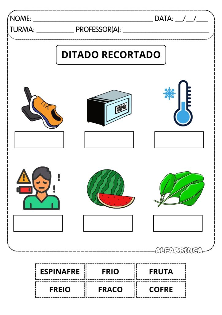 Atividades com Sílabas Complexas FR
