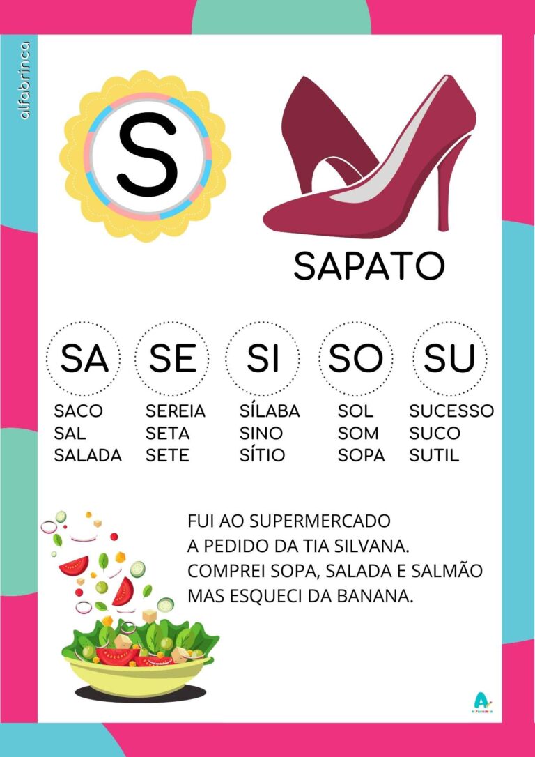 Fichas de Leitura com Letras do Alfabeto para Imprimir – Palavras ...