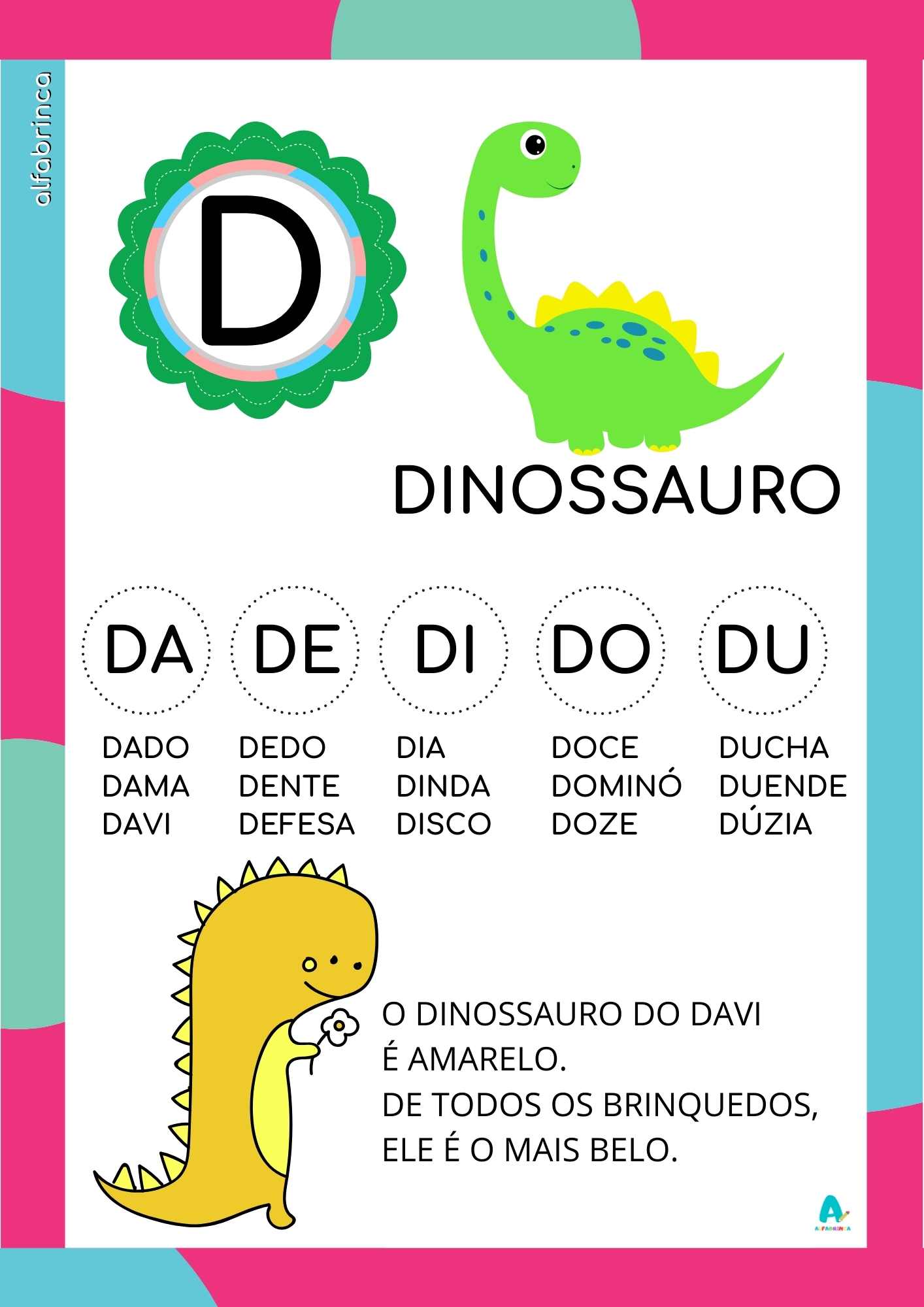 Fichas de Leitura com Letras do Alfabeto para Imprimir – Palavras ...