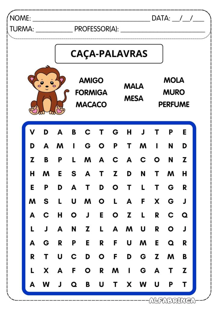 Atividades Ma Me Mi Mo Mu para imprimir