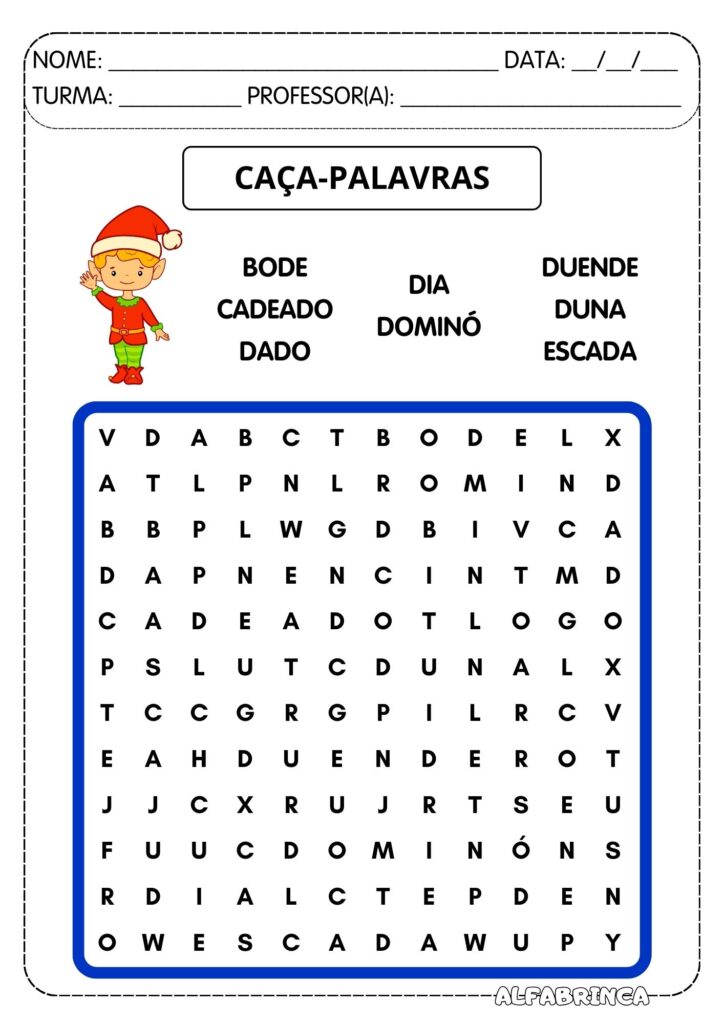 Atividades com a família silábica da letra D – Alfabetização divertida