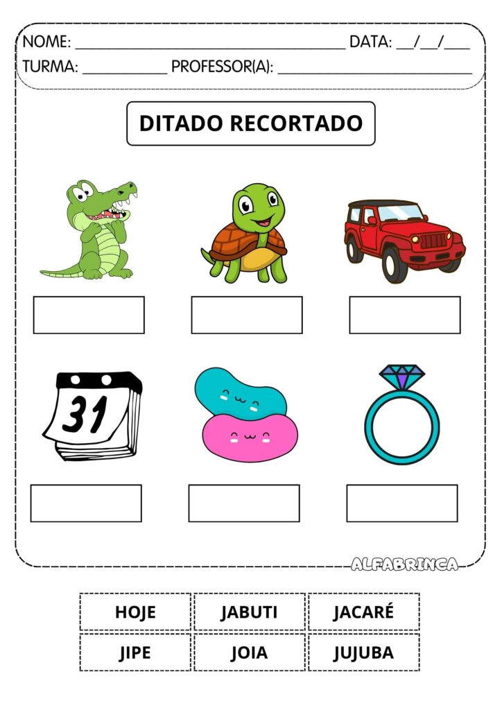 ja je ji jo ju - atividades para imprimir