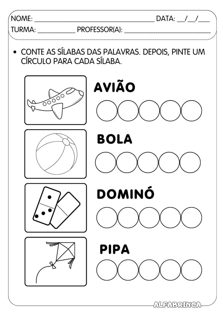 Dia das Crianças - Sequência didática para imprimir
