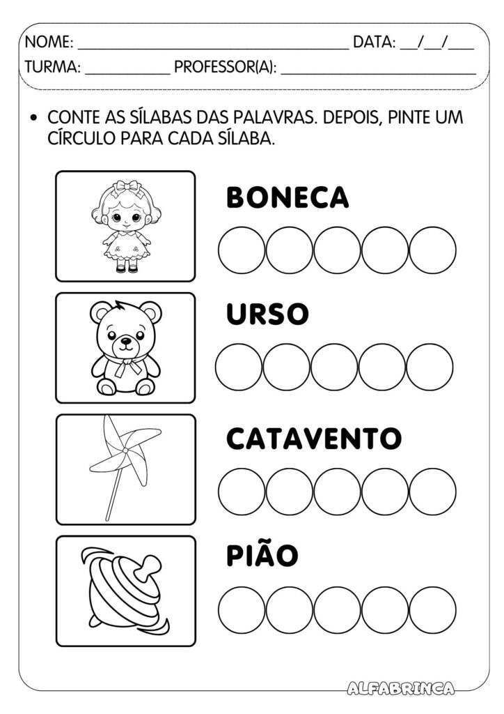 Dia das Crianças - Sequência didática para imprimir