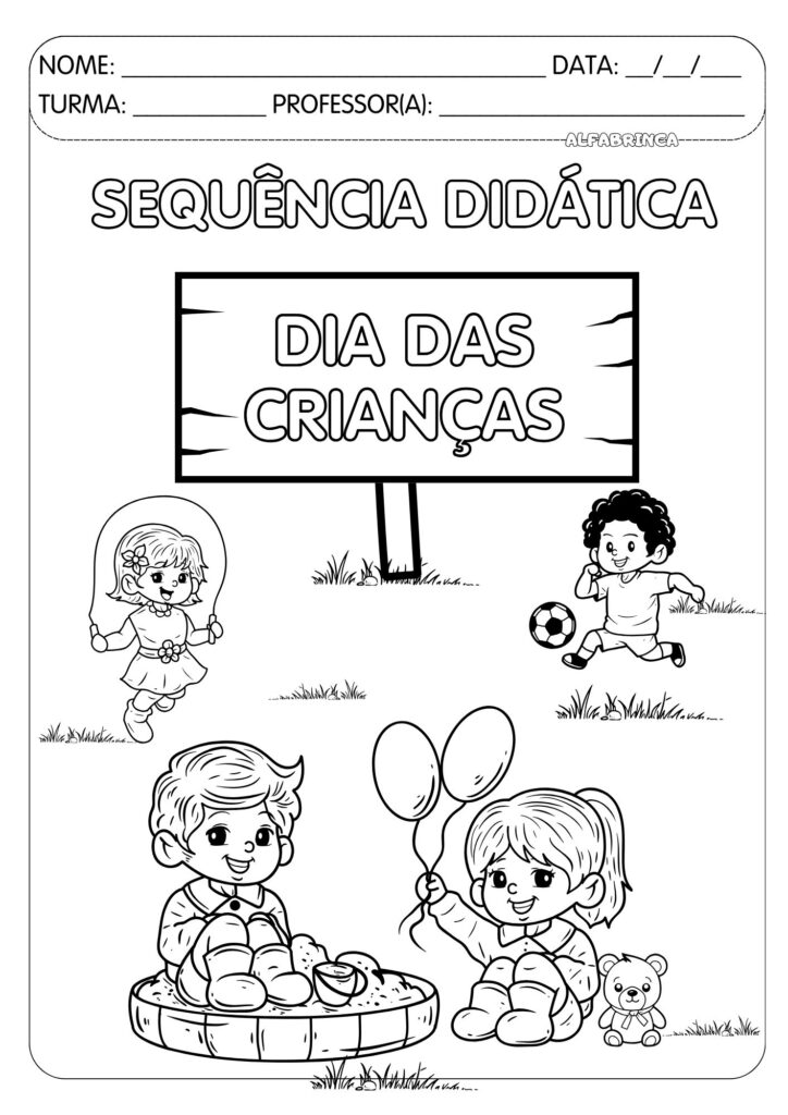 Dia das Crianças - Sequência didática para imprimir