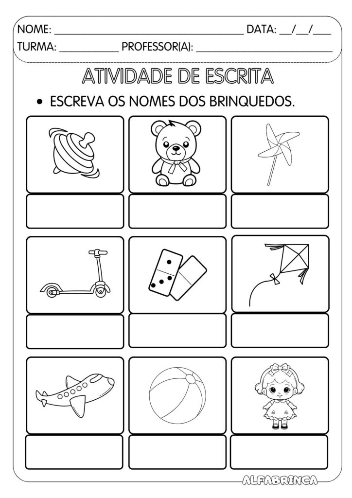 Dia das Crianças - Sequência didática para imprimir