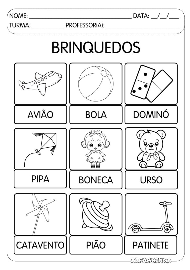 Dia das Crianças - Sequência didática para imprimir