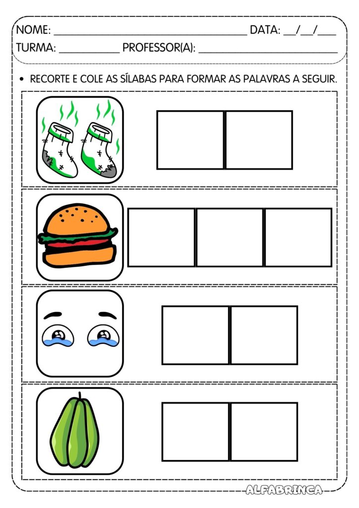 Atividades Cha Che Chi Cho Chu - Família silábica CH para imprimir