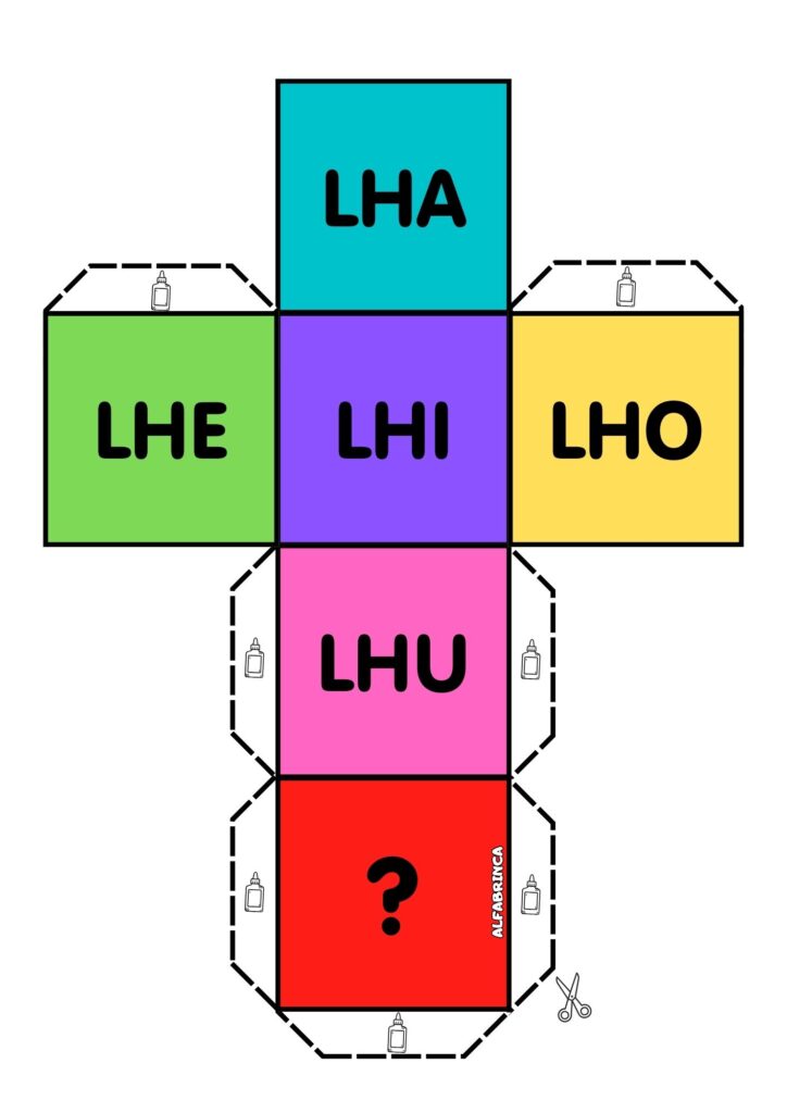 Atividades Lha Lhe Lhi Lho Lhu - Sílabas complexas para imprimir