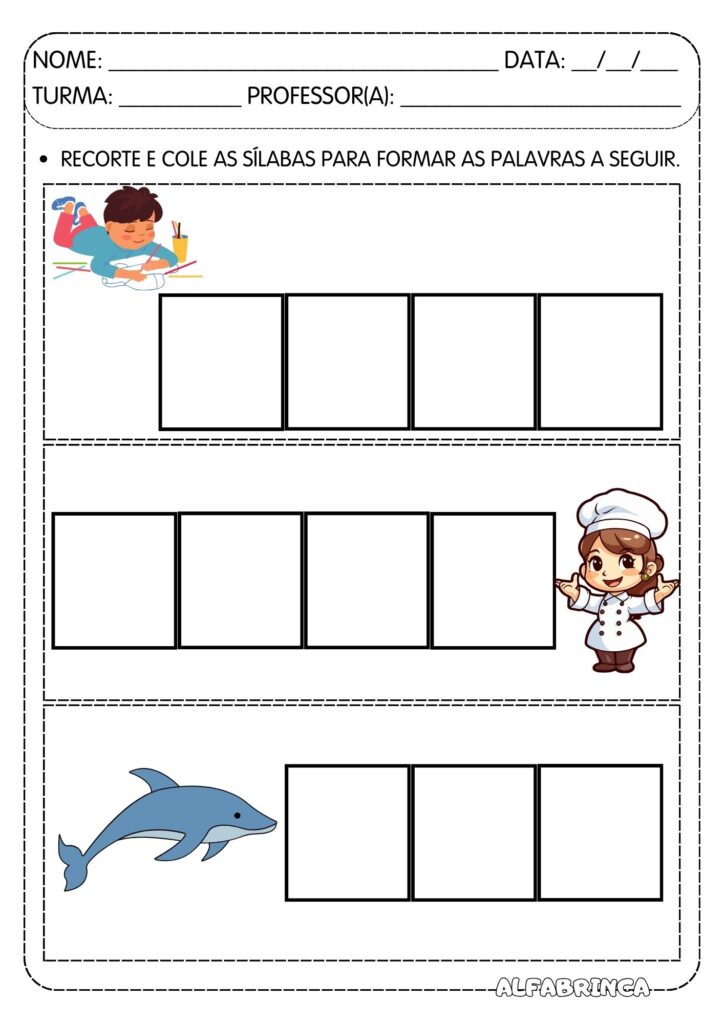 Família silábica NH - Atividades prontas para imprimir - NHA NHE NHI NHO NHU