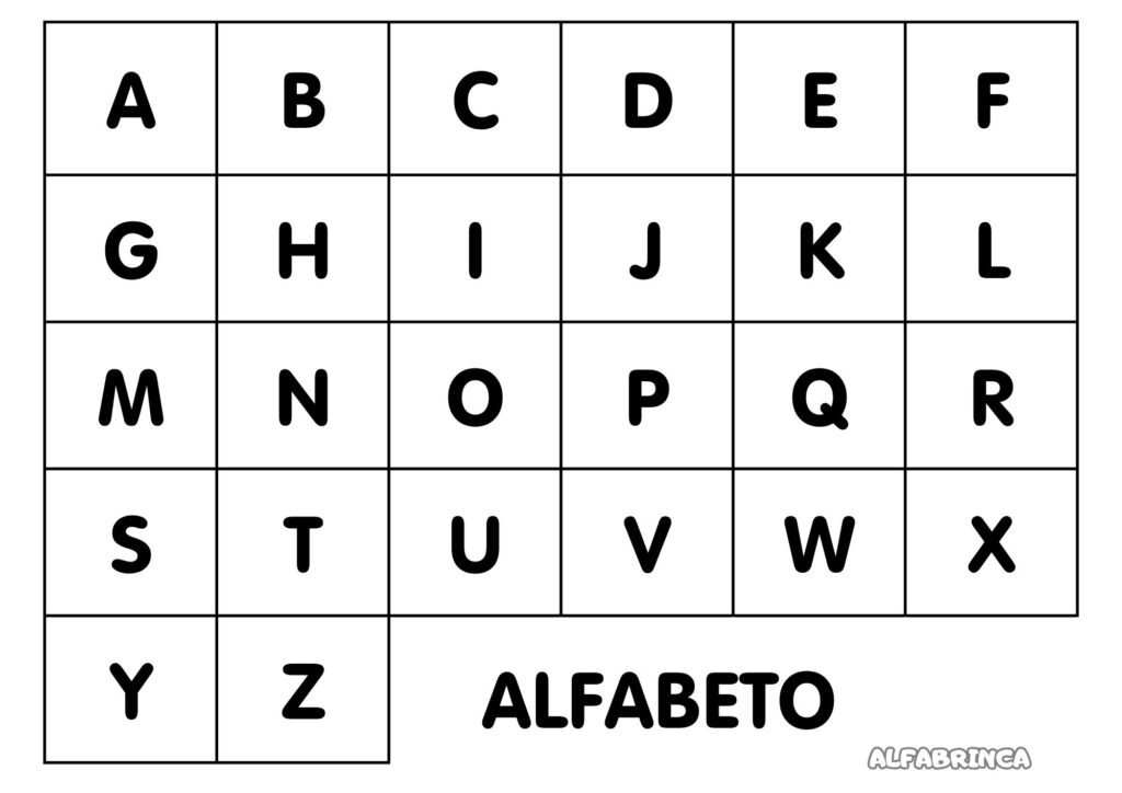 Jogo do Alfabeto - Atividade para trabalhar Som inicial para imprimir