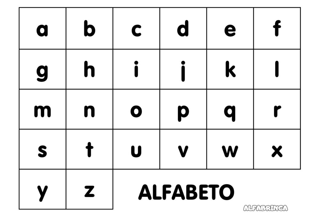 Jogo do Alfabeto - Atividade para trabalhar Som inicial para imprimir