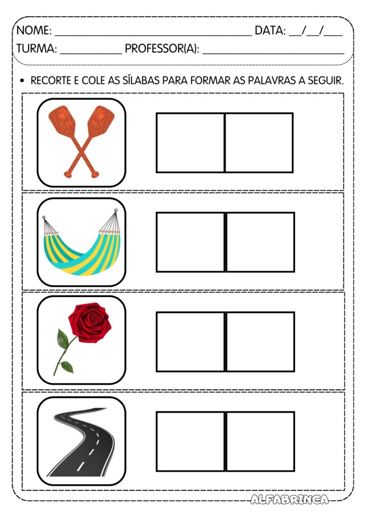 Atividades Ra Re Ri Ro Ru - Atividades prontas para imprimir - Família silábica R