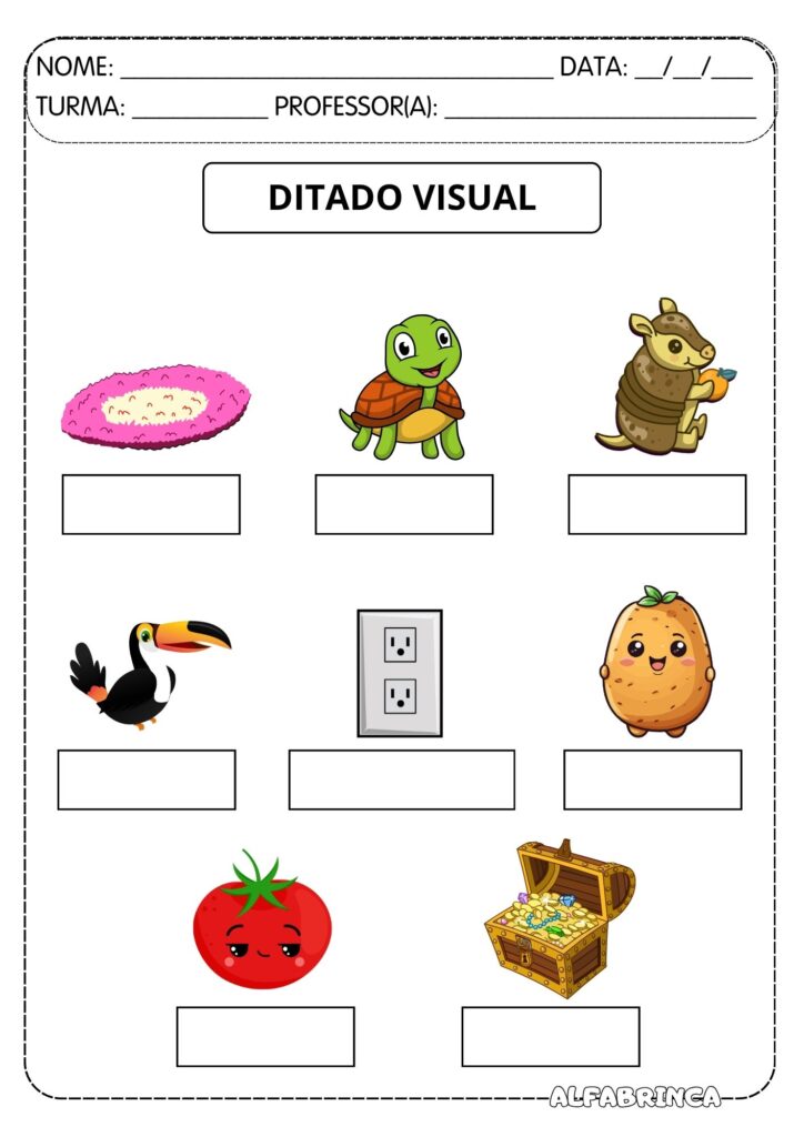 Família silábica Letra T - Ta Te Ti To Tu - Atividades prontas para imprimir