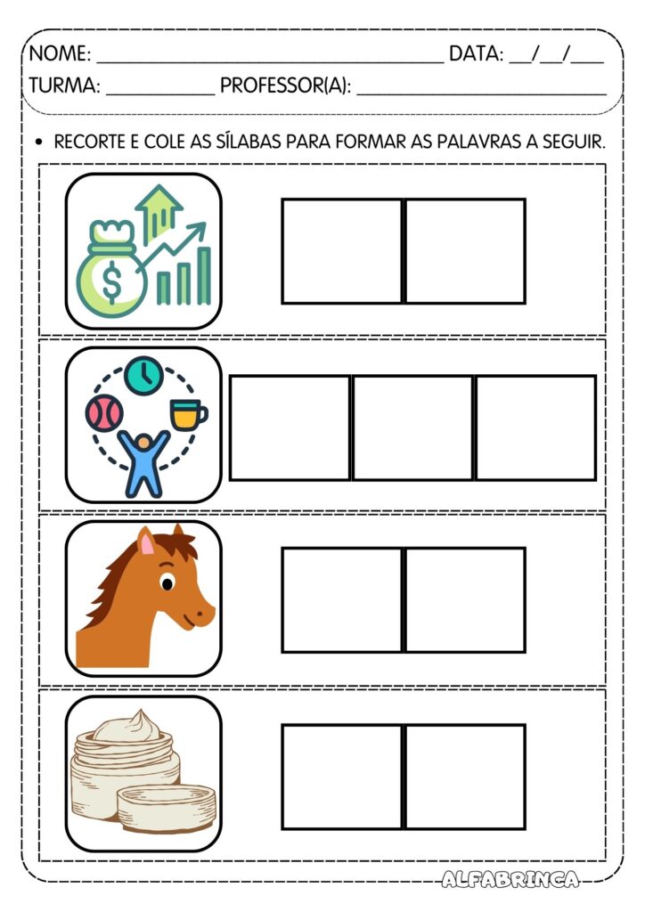 Atividades para trabalhar sílabas complexas CR - Prontas para imprimir - Download gratuito