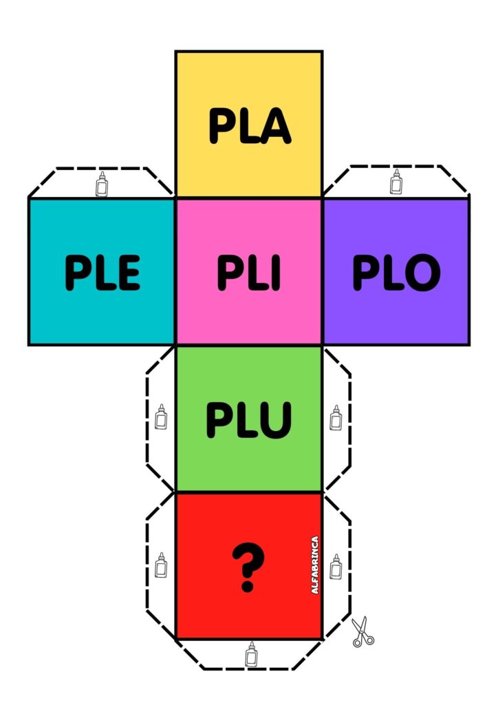 Sílabas complexas PL - Atividades para imprimir - Alfabetização