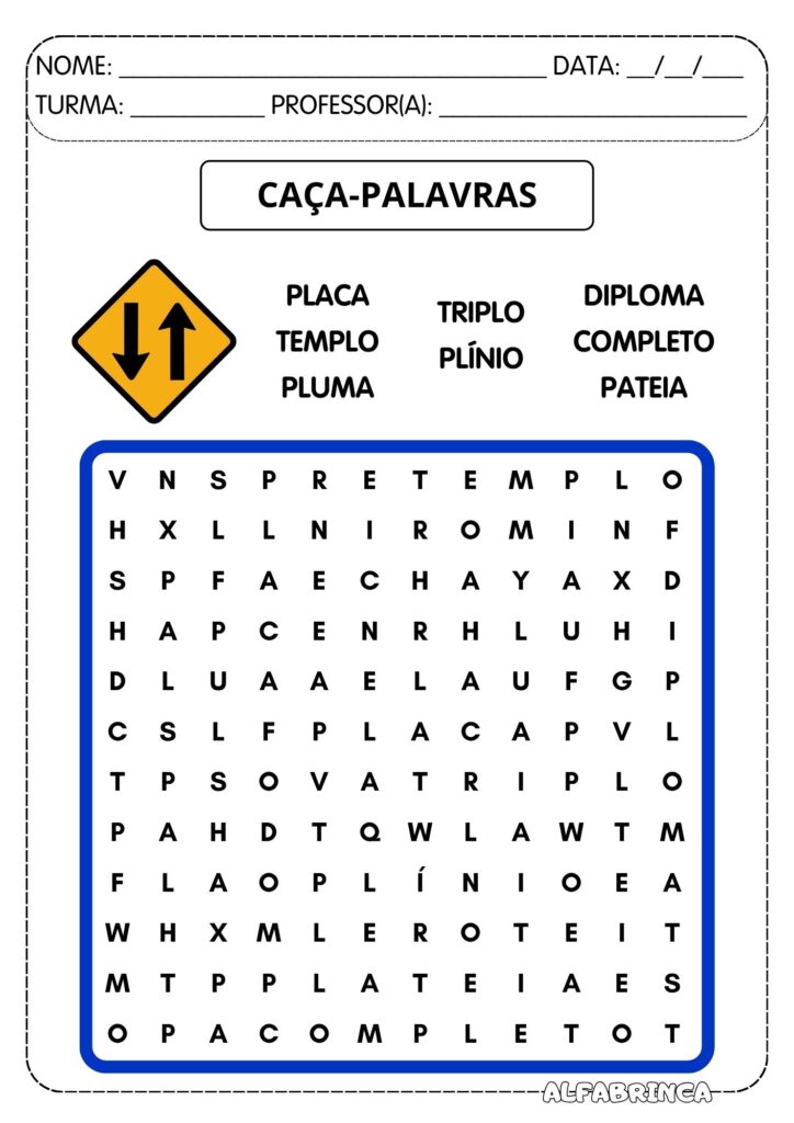 Sílabas complexas PL - Atividades para imprimir - Alfabetização