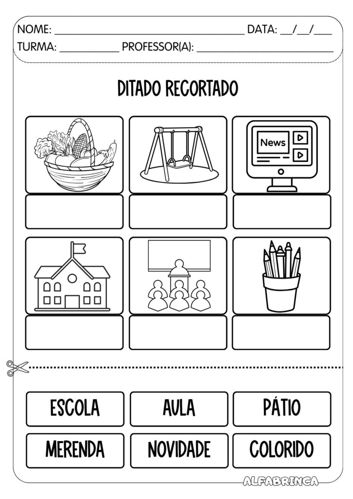 Sequência didática - Volta às Aulas - Alfabrinca