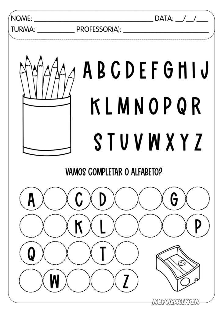 Sequência didática - Volta às Aulas - Alfabrinca