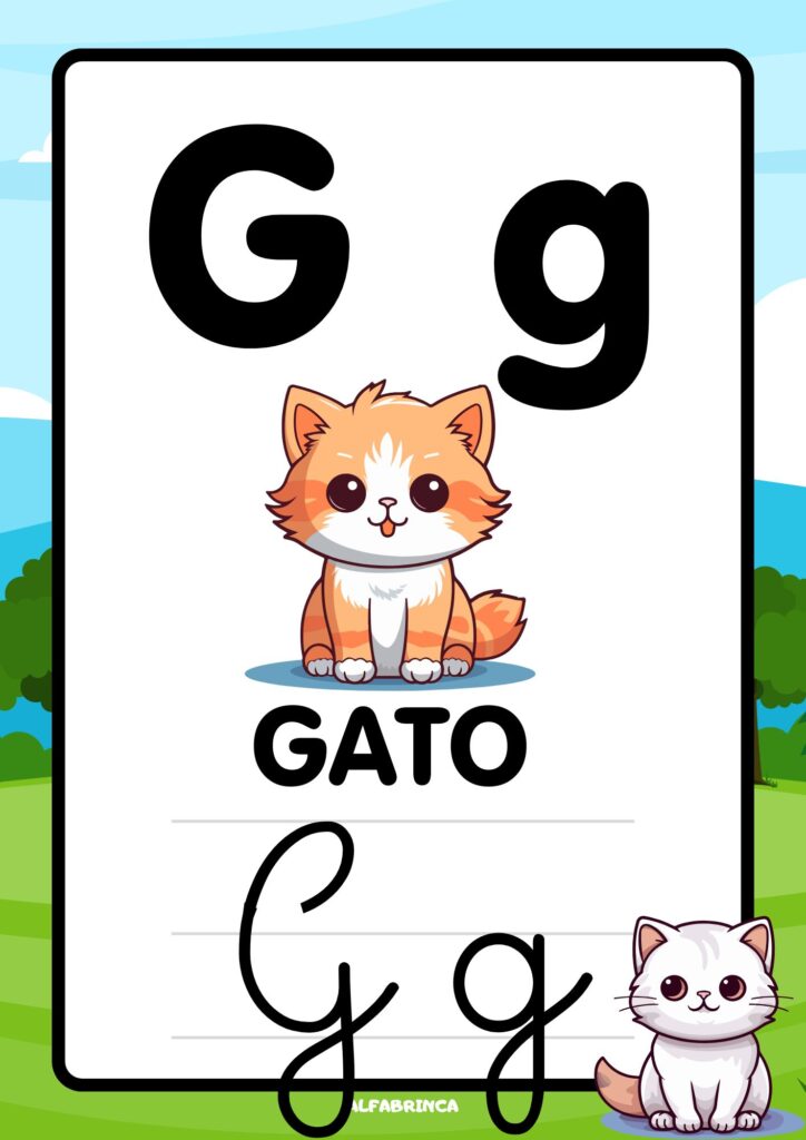 Alfabeto para sala de aula - Tema: Gatos - Download gratuito