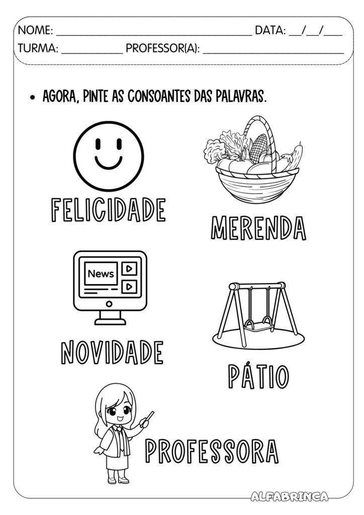 Sequência didática - Volta às Aulas - Alfabrinca