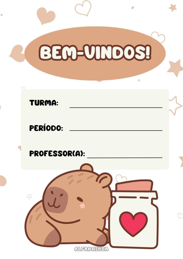 Decoração de sala - Tema: capivara - Alfabrinca