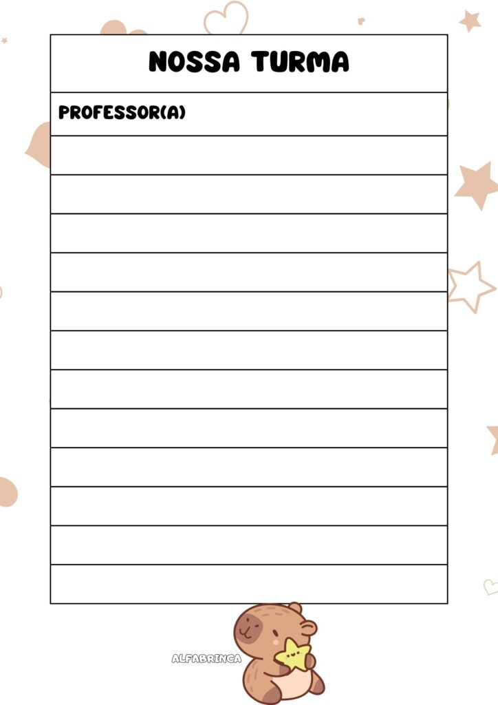 Decoração de sala - Tema: capivara - Alfabrinca