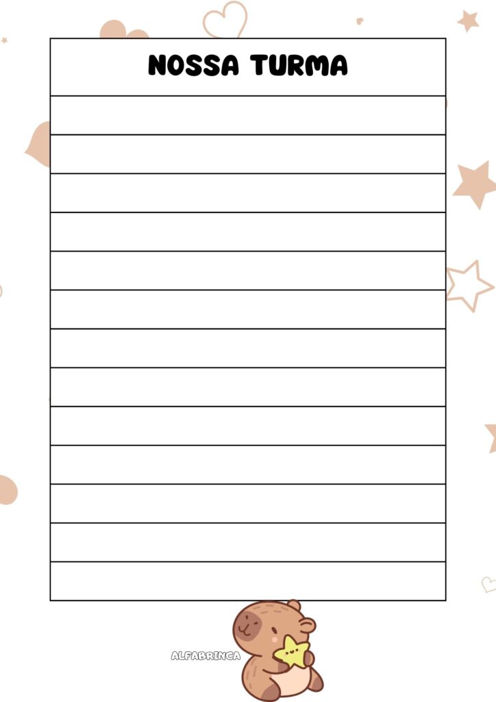 Decoração de sala - Tema: capivara - Alfabrinca