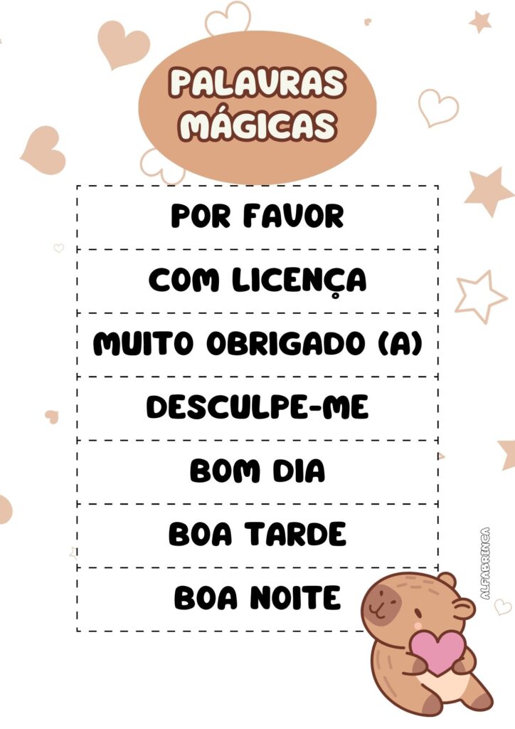 Decoração de sala - Tema: capivara - Alfabrinca