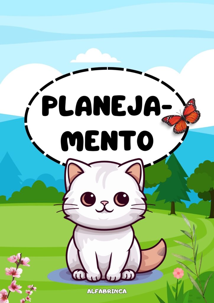 Planner 2026 gratuito - Tema: gato - Alfabrinca