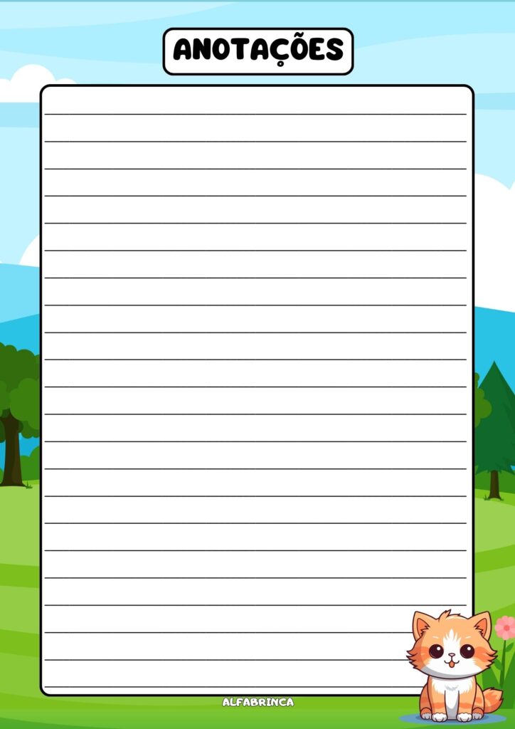 Planner 2026 gratuito - Tema: gato - Alfabrinca