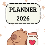 Planner 2026 - Alfabrinca - Capivara