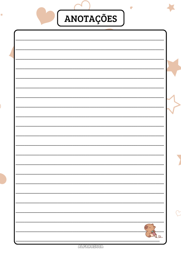 Planner 2026 - Capivara - Download gratuito