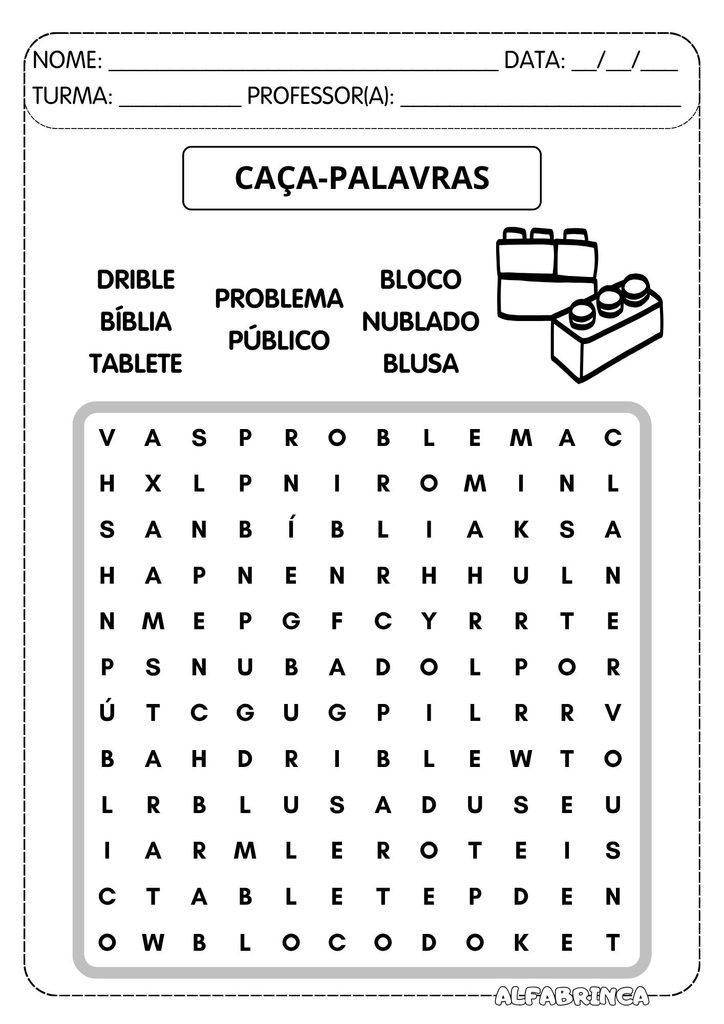 Atividades com BL para Alfabetização – BLA, BLE, BLI, BLO e BLU
