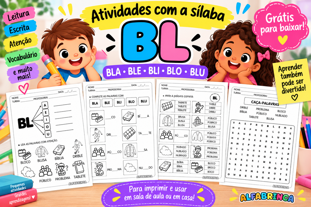 Atividades com BL para alfabetização – PDF gratuito
