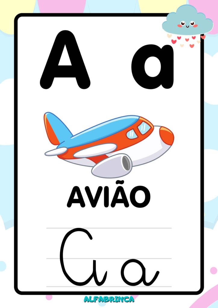 Alfabeto para sala de aula – Cartazes prontos para imprimir – Chuva de Amor