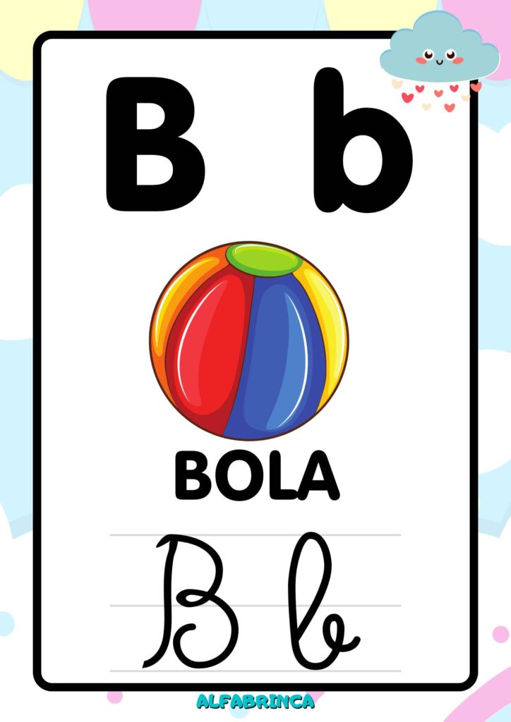 Alfabeto para sala de aula – Cartazes prontos para imprimir – Chuva de Amor