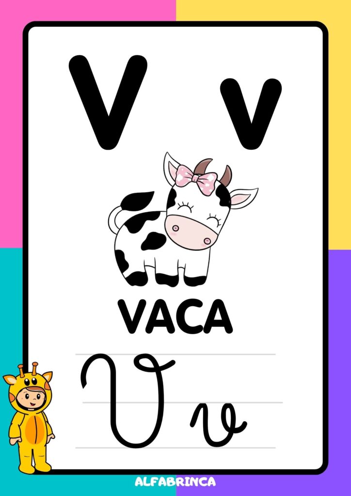 Cartazes com as letras do alfabeto (imprensa e cursiva - maiúsculas e minúsculas) disponíveis para download gratuito!