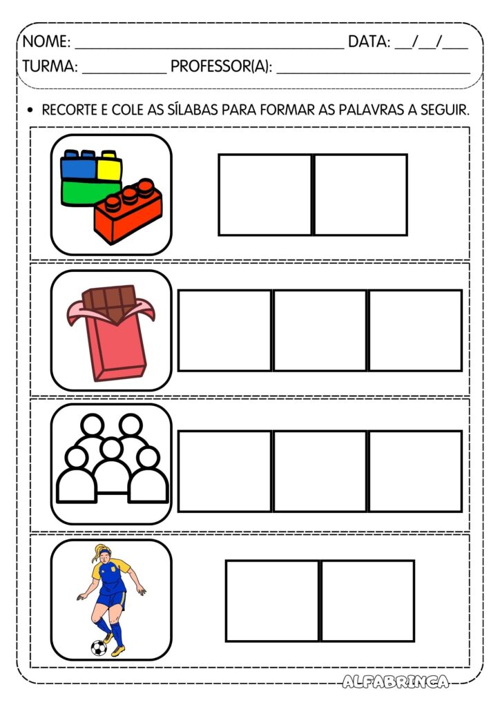 Atividades para trabalhar sílabas complexas BL – Prontas para imprimir – Download gratuito