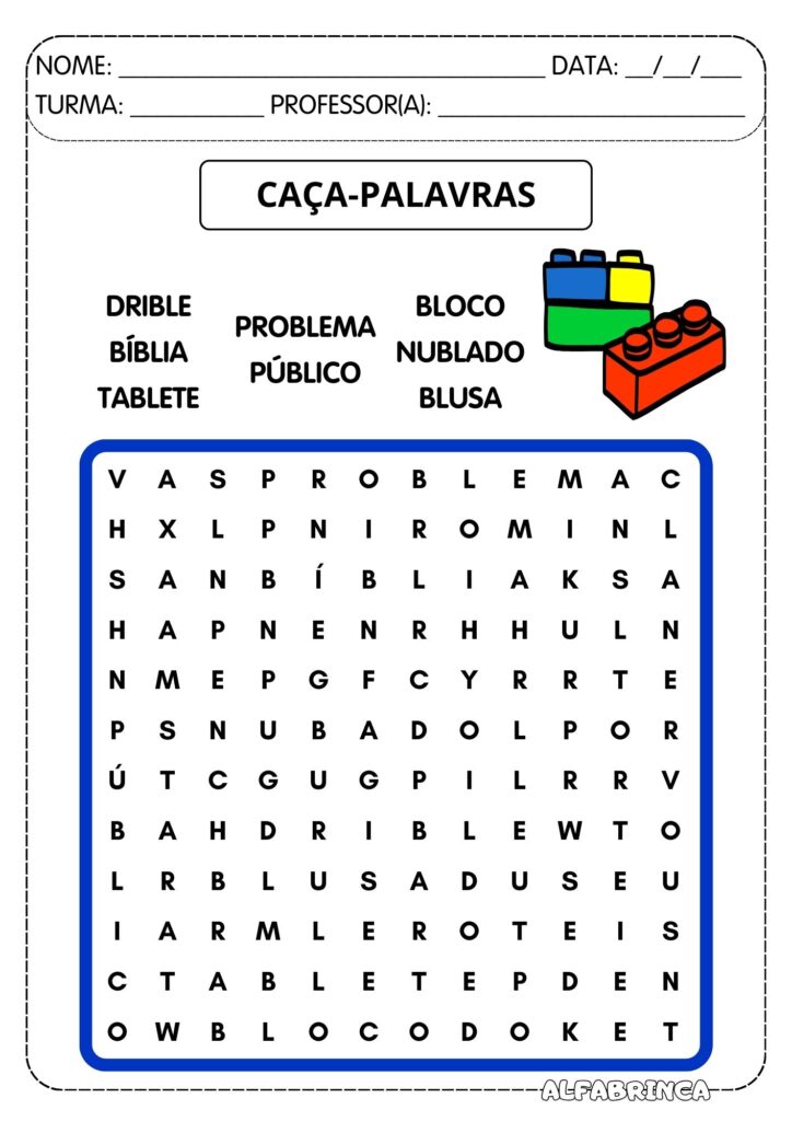 Atividades para trabalhar sílabas complexas BL – Prontas para imprimir – Download gratuito