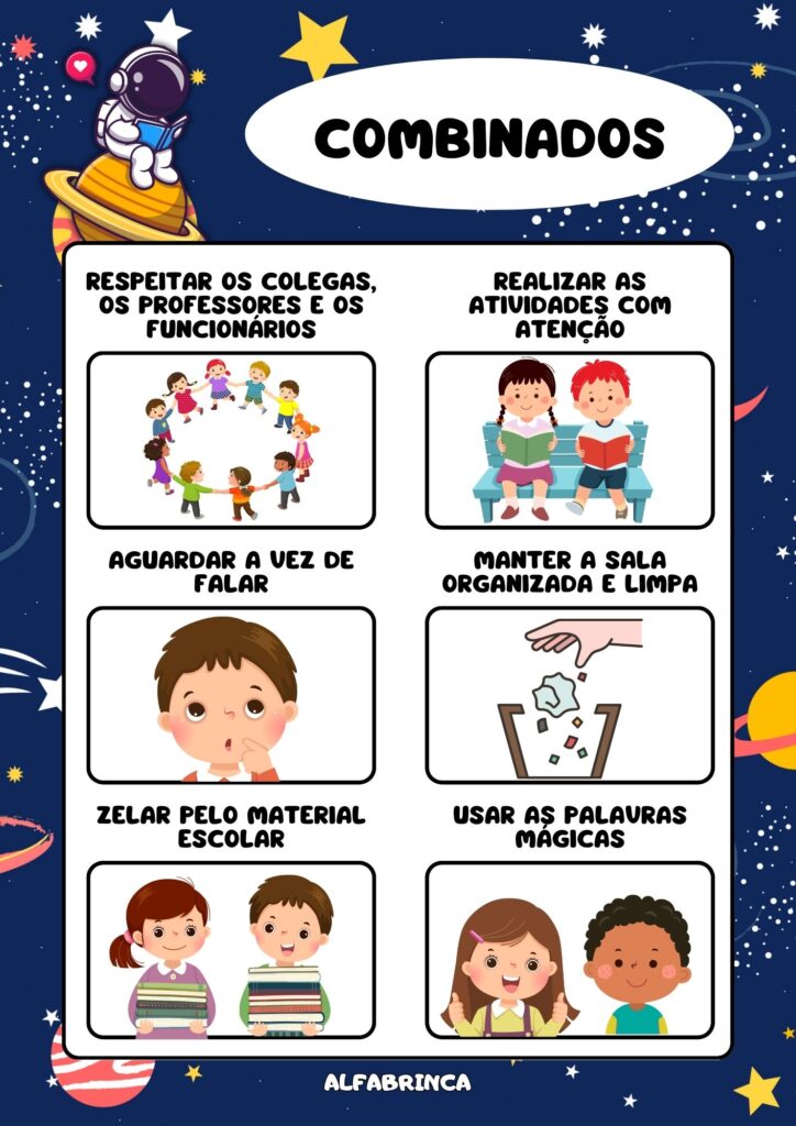 Decoração de sala de aula – Cartazes A4 – Download gratuito - Astronauta