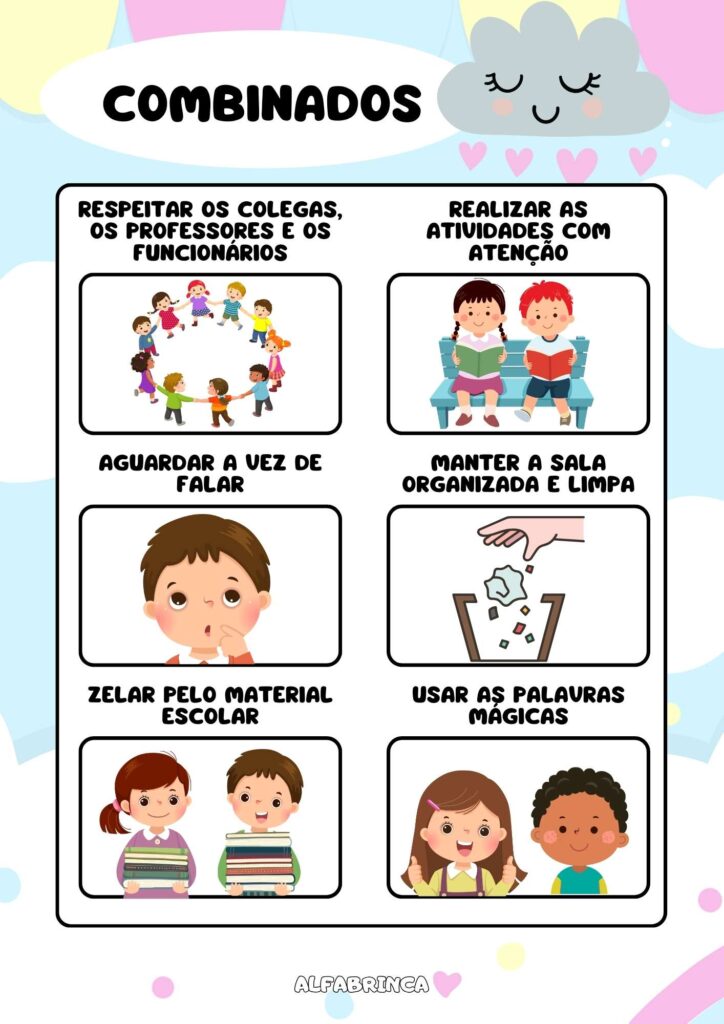 Chuva de Amor - Decoração de sala de aula - Cartazes A4 - Download gratuito - Alfabrinca