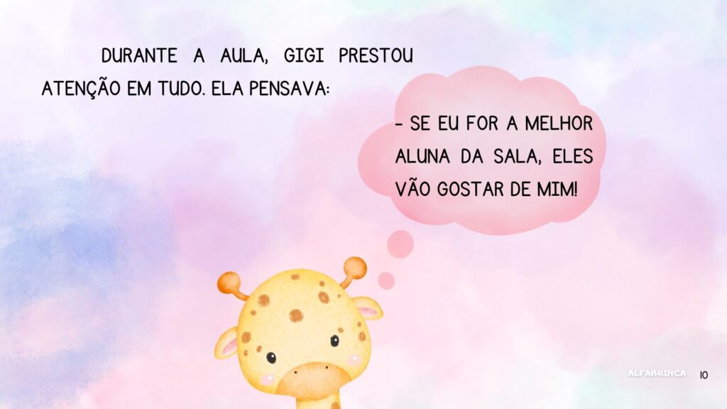 O primeiro dia de aula de Gigi - História para crianças - Alfabrinca