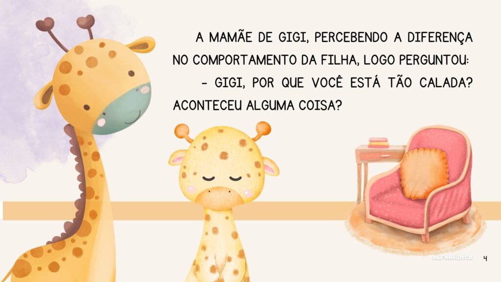 O primeiro dia de aula de Gigi - História para crianças - Alfabrinca