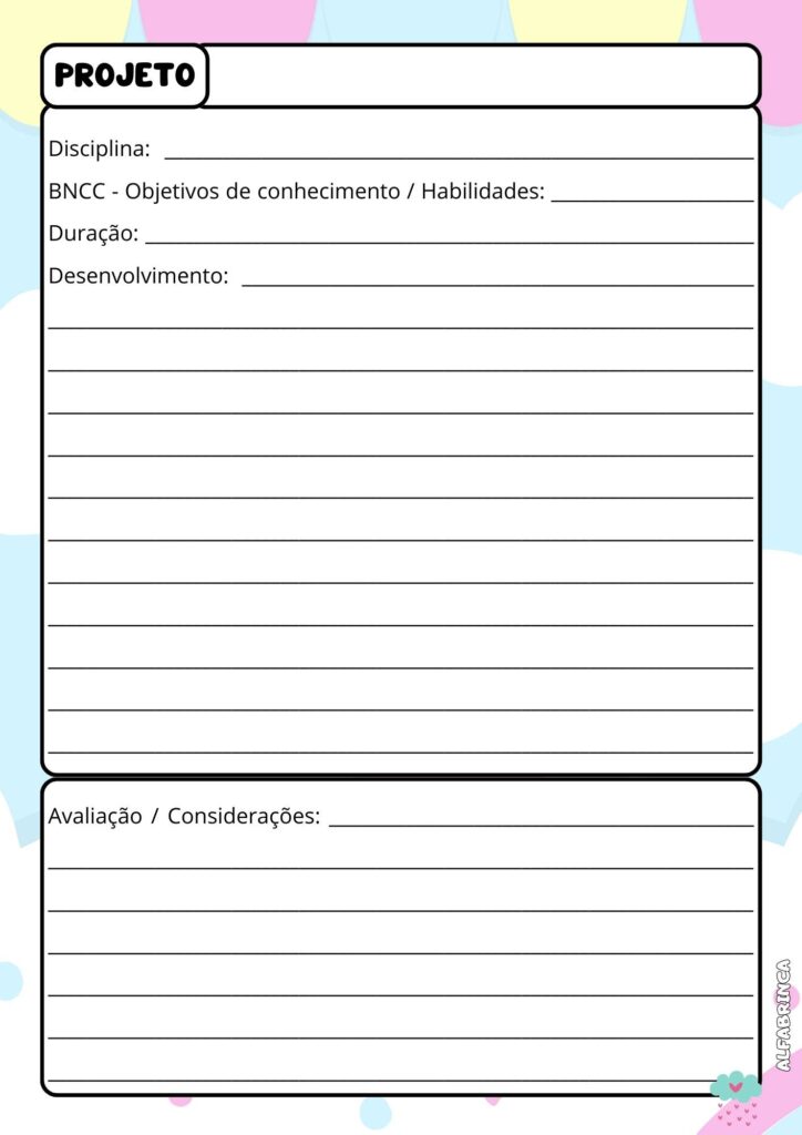 Planner 2026 - Chuva de Amor - Download gratuito - Alfabrinca
