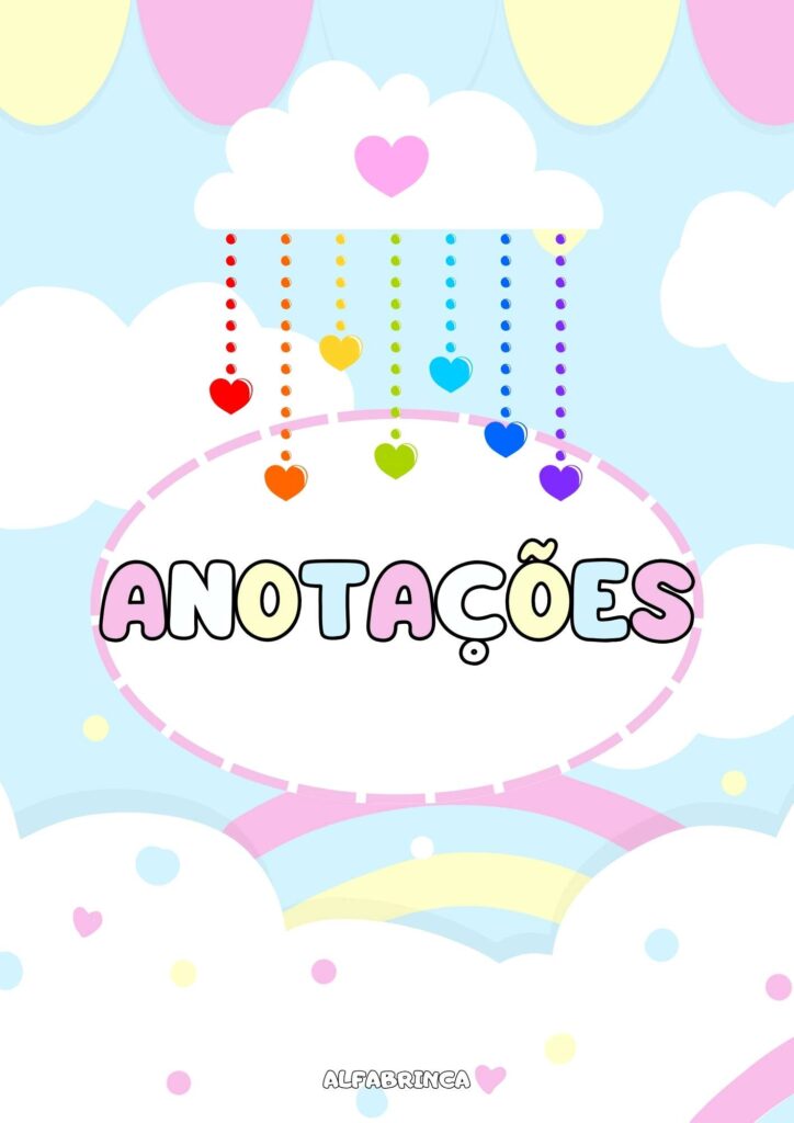 Planner 2026 - Chuva de Amor - Download gratuito - Alfabrinca