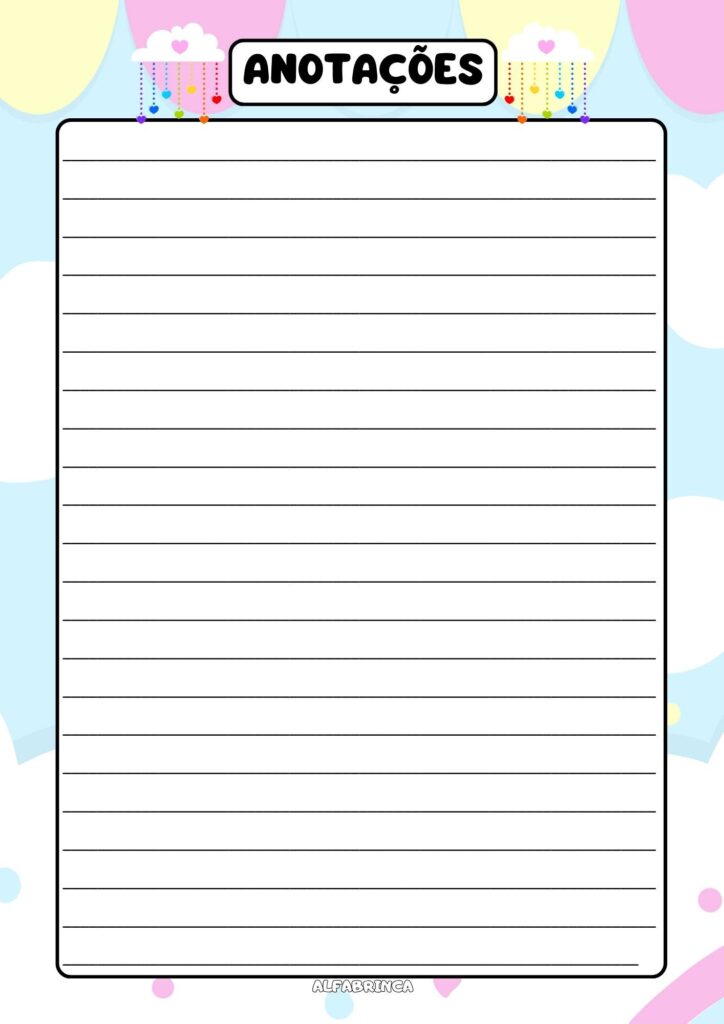 Planner 2026 - Chuva de Amor - Download gratuito - Alfabrinca